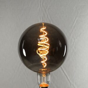 großes Leuchtmittel - Kugelform in chrom