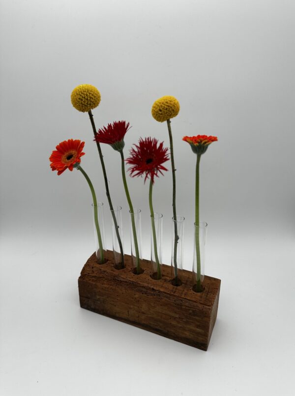 Blumen- & Kartenhalterung, 6 x Glas + Karte – Bild 2