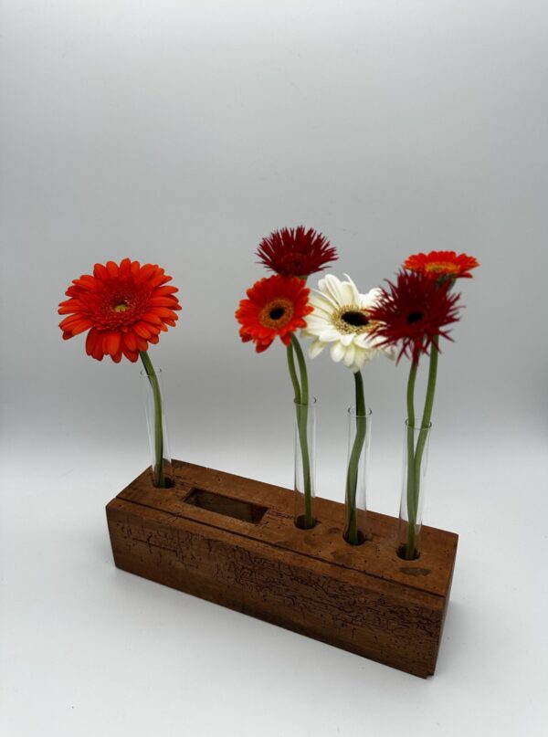 Blumen- & Kartenhalterung, 4 x Glas + Karte + Zapfenloch – Bild 8