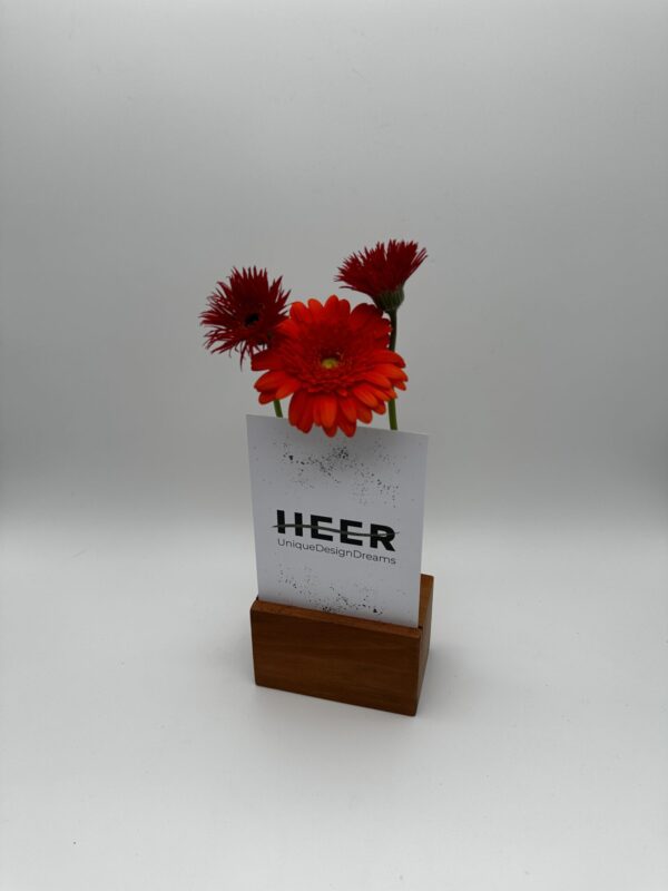 Blumen- & Kartenhalterung, 3 x Glas + Karte – Bild 7