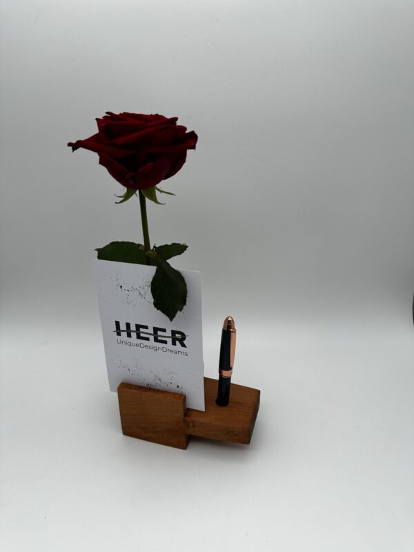 Blumen- & Kartenhalterung, 1 x Glas + Karte + Zapfen – Bild 5
