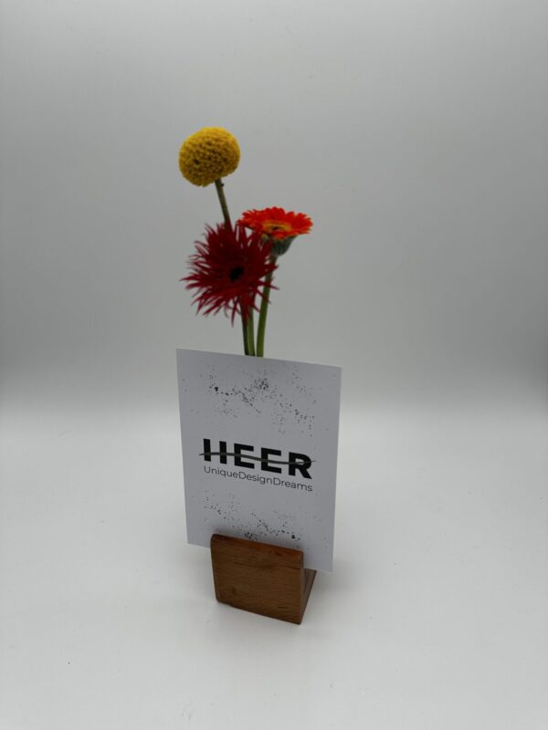 Blumen- & Kartenhalterung, 1 x Glas + Karte – Bild 3